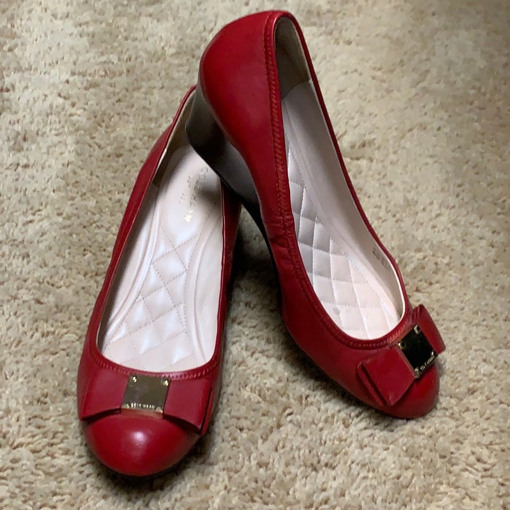 Cole Haan red wedge 7.5 B